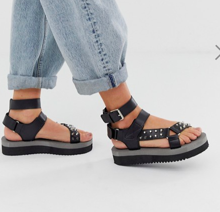 RAID Alaska White Cross Strap Flatform Sandals (â¬46) liked on Polyvore featuring shoes, sandals 