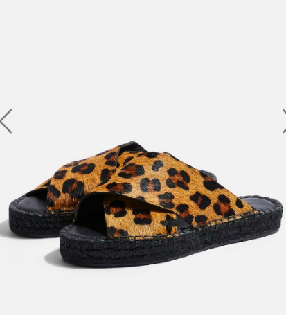 Topshop FREDDY Leopard Espadrille Sandals