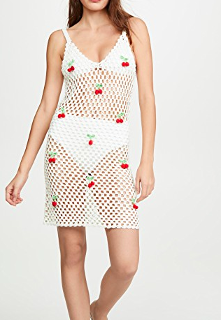 Glamorous Crochet Cherry Dress  