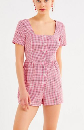 Urban Renewal Remnants Gingham Romper