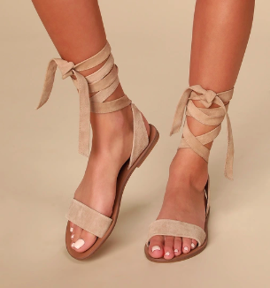tie up sandals