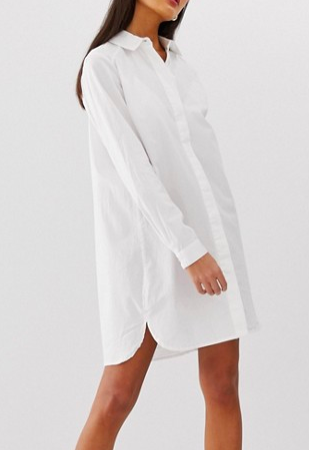 ASOS DESIGN cotton mini shirt dress