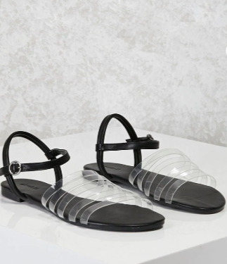 Forever 21 Clear Caged Sandals