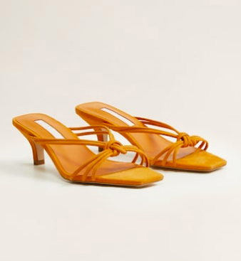 Mango Leather straps sandals