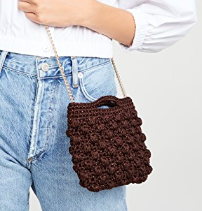 Caterina Bertini Crochet Crossbody Bag  
