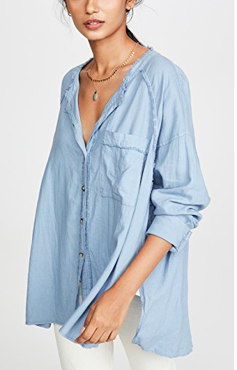 Free People Keep It Simple Button Down  