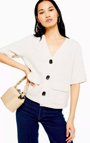 TOPSHOP Button Down Top