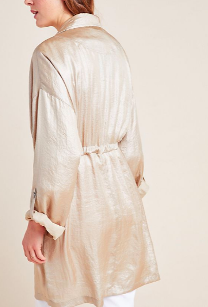 Anthropologie Champagne Anorak