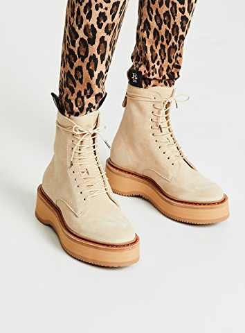 R13 Single Stack Suede Boots  