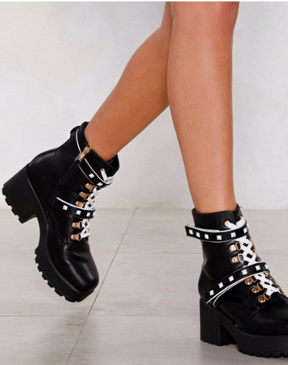 Nasty Gal Junk in the Trunk Chunky Boot