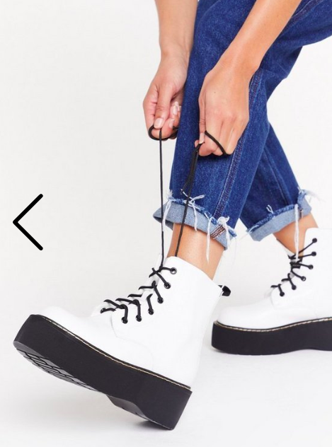 Nasty Gal Stomp My Boots Lace-Up Platform Boots