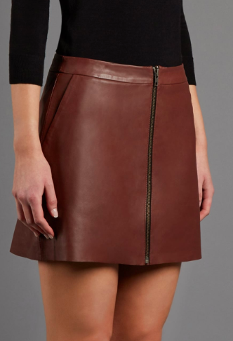 MUUBAA Leather mini skirt