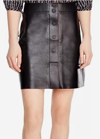 Sandro Milla Leather Skirt