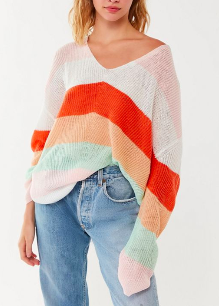 UO Robbie Runaway Oversized Tunic Sweater