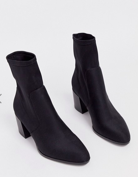 ASOS DESIGN Rosie neoprene sock boots in black