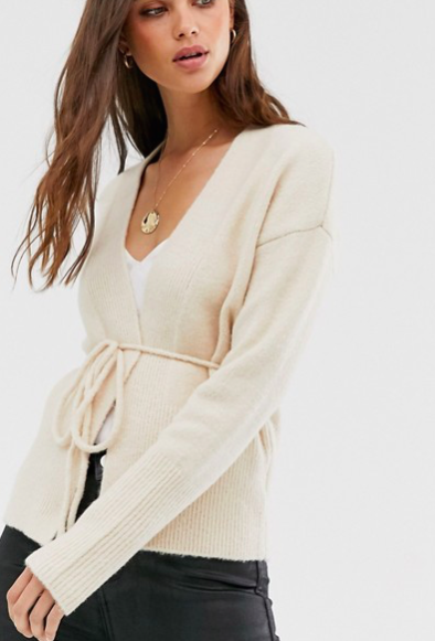 Fashion Union belted cardigan