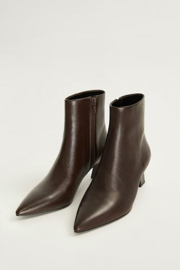 Mango Heel leather ankle boot
