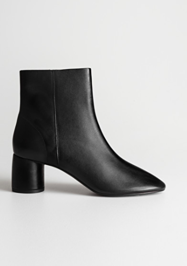 Stories Cylinder Heel Ankle Boots