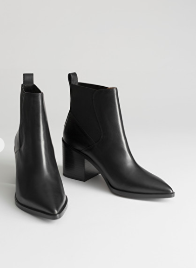 Stories Chunky Chelsea Leather Boots