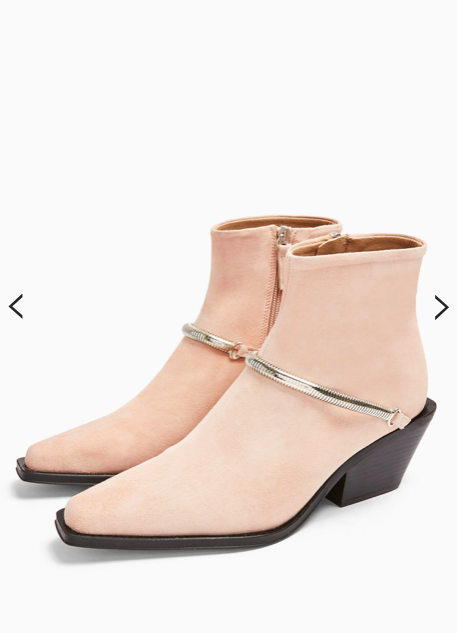 Topshop MERCY Leather Western Boots