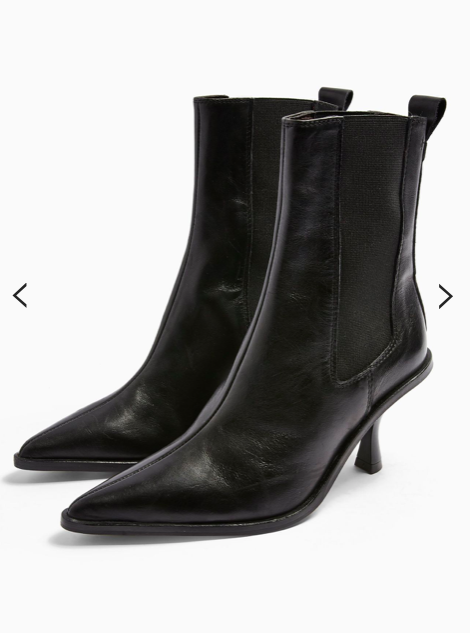 Topshop MADRID Leather Chelsea Boots