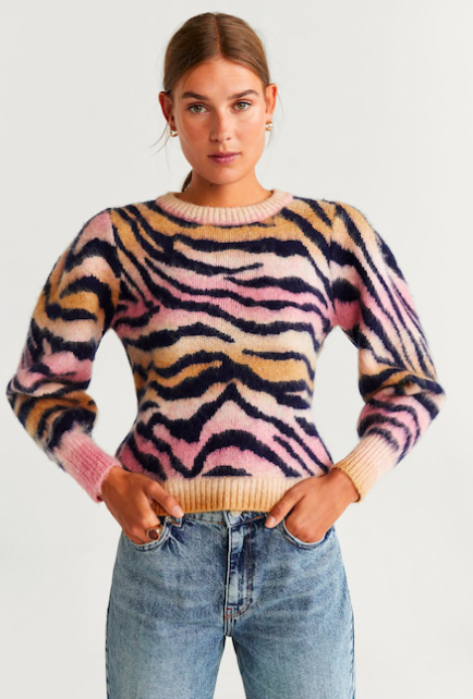 Mango Animal print sweater