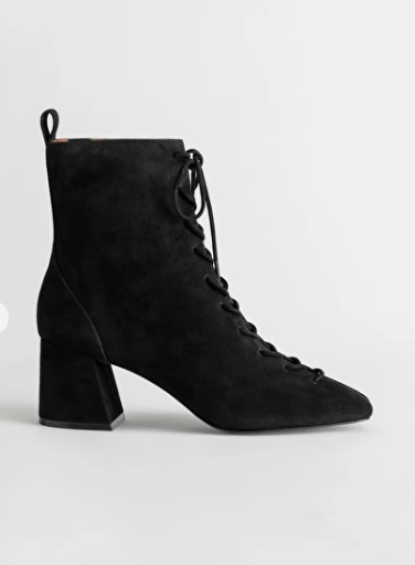 Stories Suede Lace Up Anke Boots