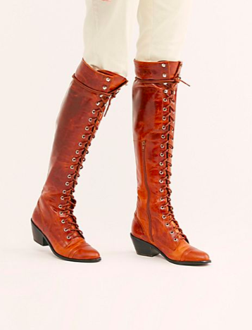 joe lace up over the knee boot