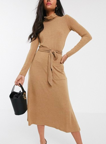 warehouse knitted dress