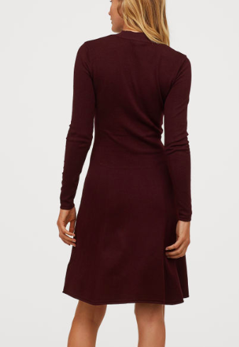 HM Knit Mock-turtleneck Dress