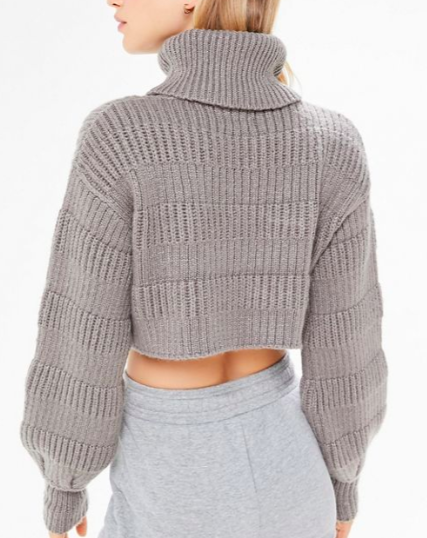 UO Maggie Mixed-Stitch Turtleneck Sweater