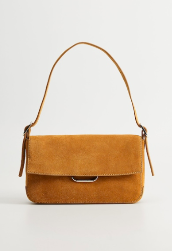 Mango Suede bagutte bag