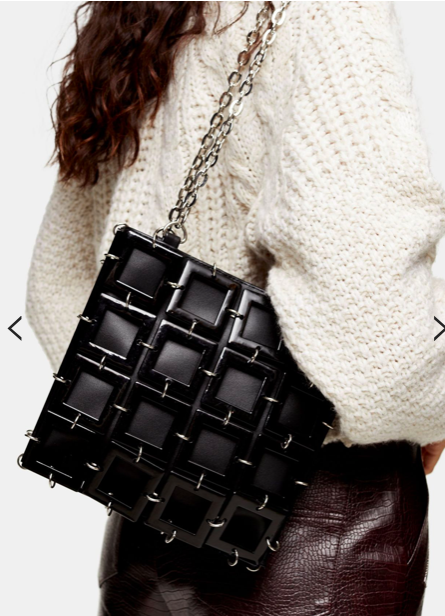 Topshop ROCCO Acrylic Cube Shoulder Bag