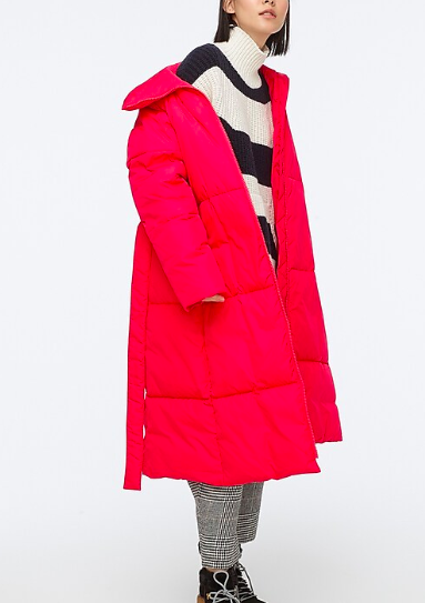 J.Crew Long belted puffer coat with PrimaLoft®