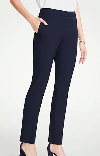 Ann Taylor The Petite Ankle Pant In Seasonless Stretch - Curvy Fit