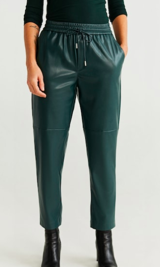 Mango Elastic waist pants