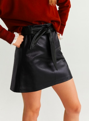 Mango Belt miniskirt