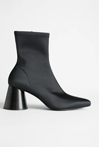 Stories Pointed Satin Sock Boot