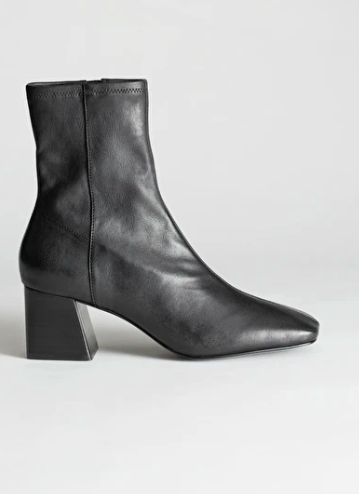 Stories Square Toe Leather Boots