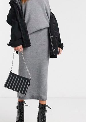ASOS DESIGN two-piece knitted midi skirt