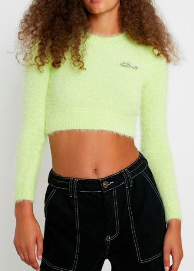 UO Fluffy Cropped Sweater
