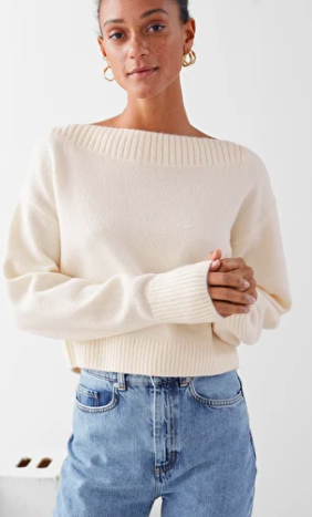 Stories Boatneck Knit Sweater