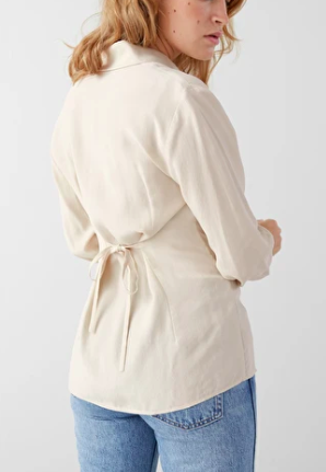 Stories Fitted Back Tie Shirt