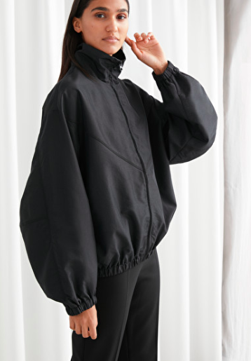 STORIES Funnel Neck Nylon Blouson Jacket