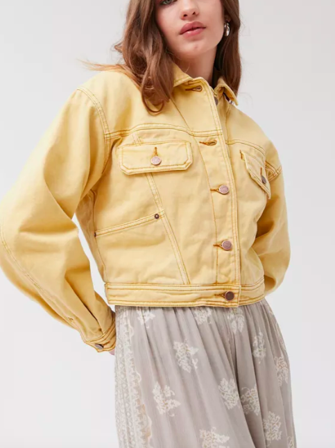 BDG Dakota Cropped Trucker Jacket