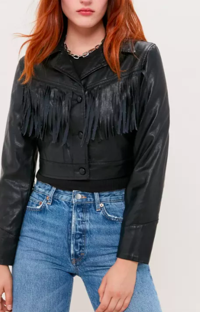 UO Mira Fringe Faux Leather Jacket #5 UO Mira Fringe Faux Leather Jacket