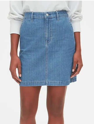 Gap Pinstripe Mini Skirt