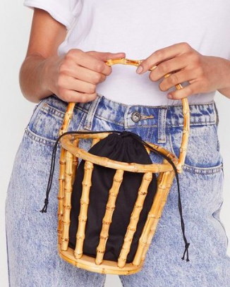 Nasty Gal WANT Wooden Change a Thing Bucket Bag