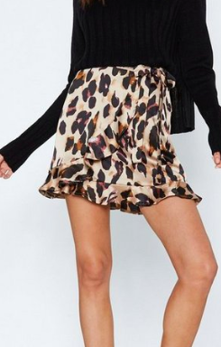 Nasty Gal So Fierce Leopard Wrap Skirt