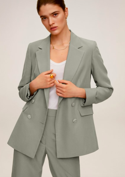 Mango   Double buttoned modal blazer